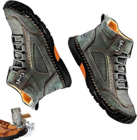 Handmade Waterproof Orthopedic Men's Boots - Arch Support and Non-Slip Insoles - Renvar 