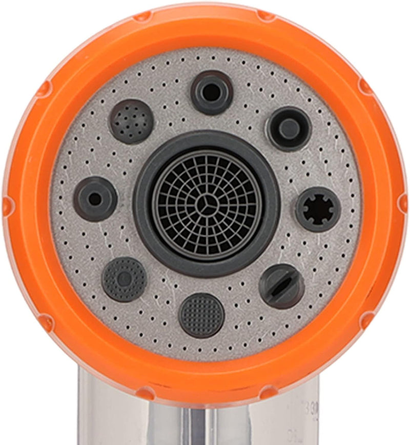 Gartensprinkler mit Schaumsprüher – 8 Modi Hochdruck-Handbrause