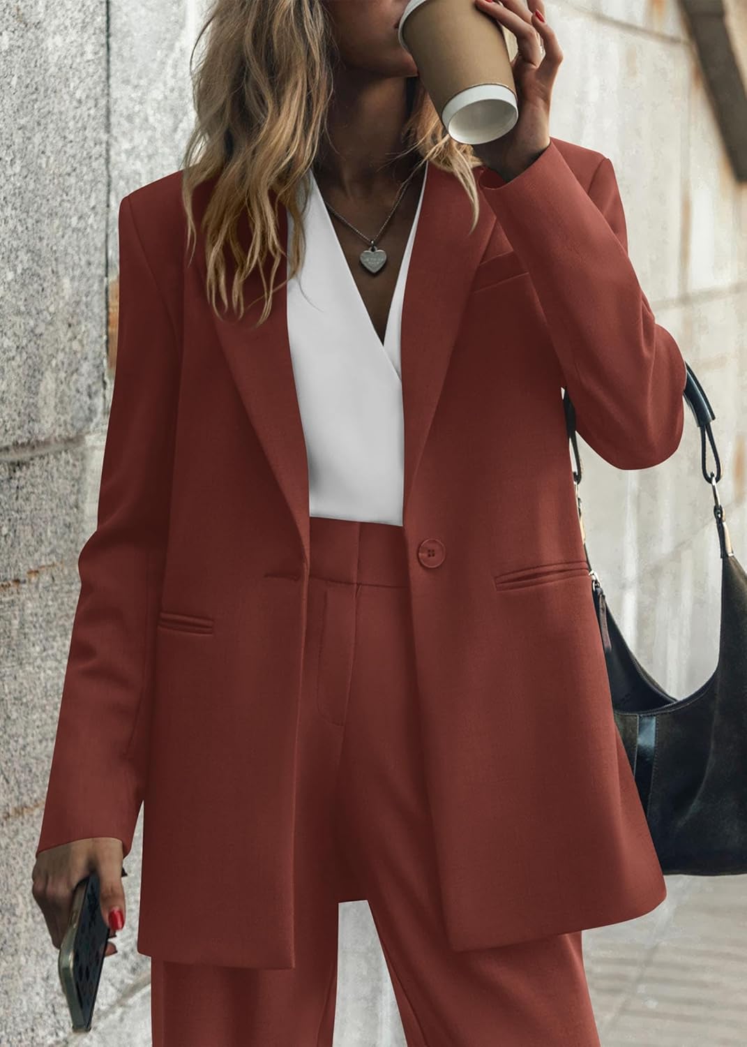 Stijlvolle Blazer en Pantalon Set - Mia