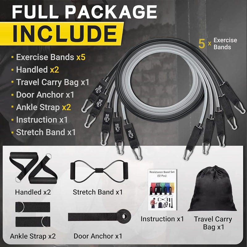 Hanging Fitness Resistance Bands Set – Veltrix 