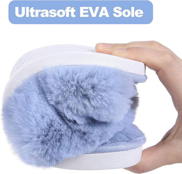 Fuzzy Slippers with Memory Foam - CloudStep