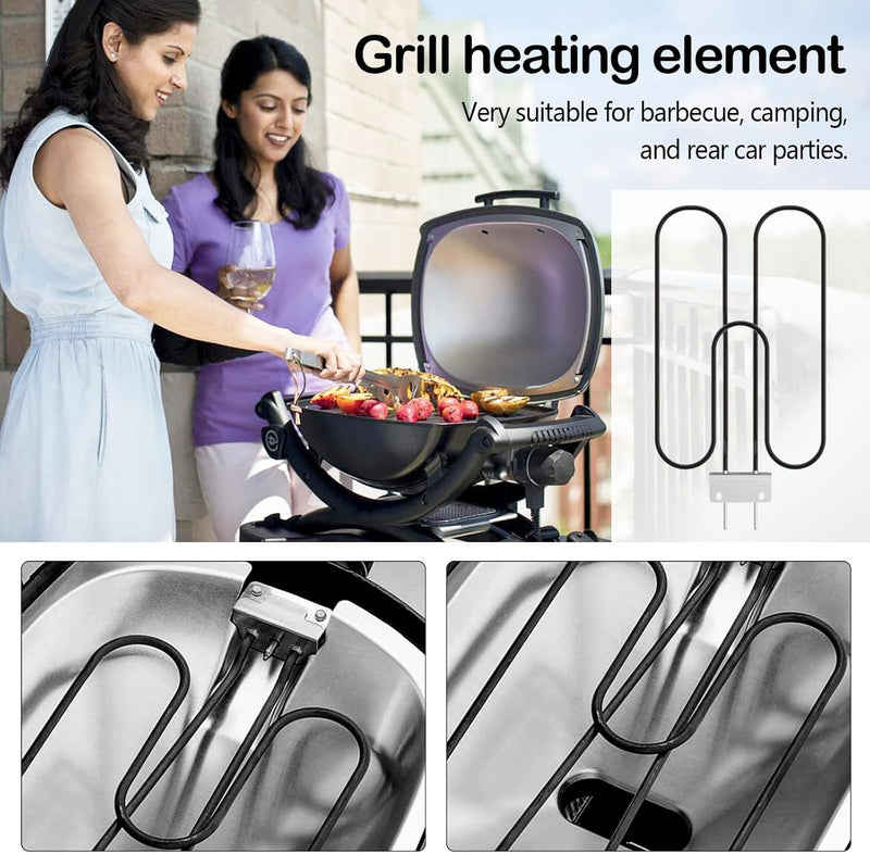 Hochleistungs-Heizspirale aus Edelstahl 2200W für elektrischen Outdoor-BBQ – Zeythra