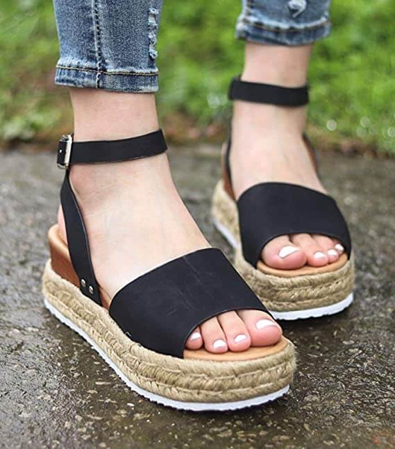 Modische Damen Espadrille Sommerschuhe – Liv