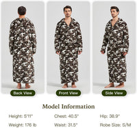 Bequemer Flanell Herren Bademantel - James