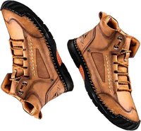 Handmade Waterproof Orthopedic Men's Boots - Arch Support and Non-Slip Insoles - Renvar 