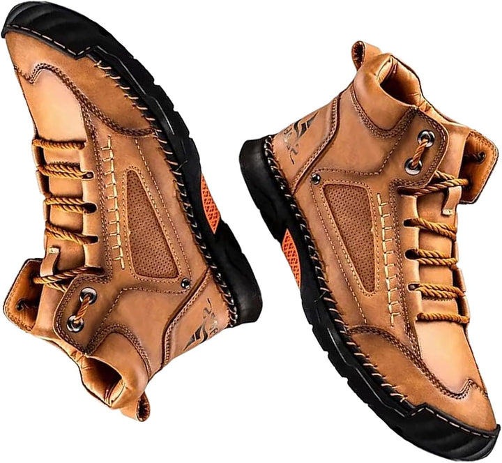 Handmade Waterproof Orthopedic Men's Boots - Arch Support and Non-Slip Insoles - Renvar 