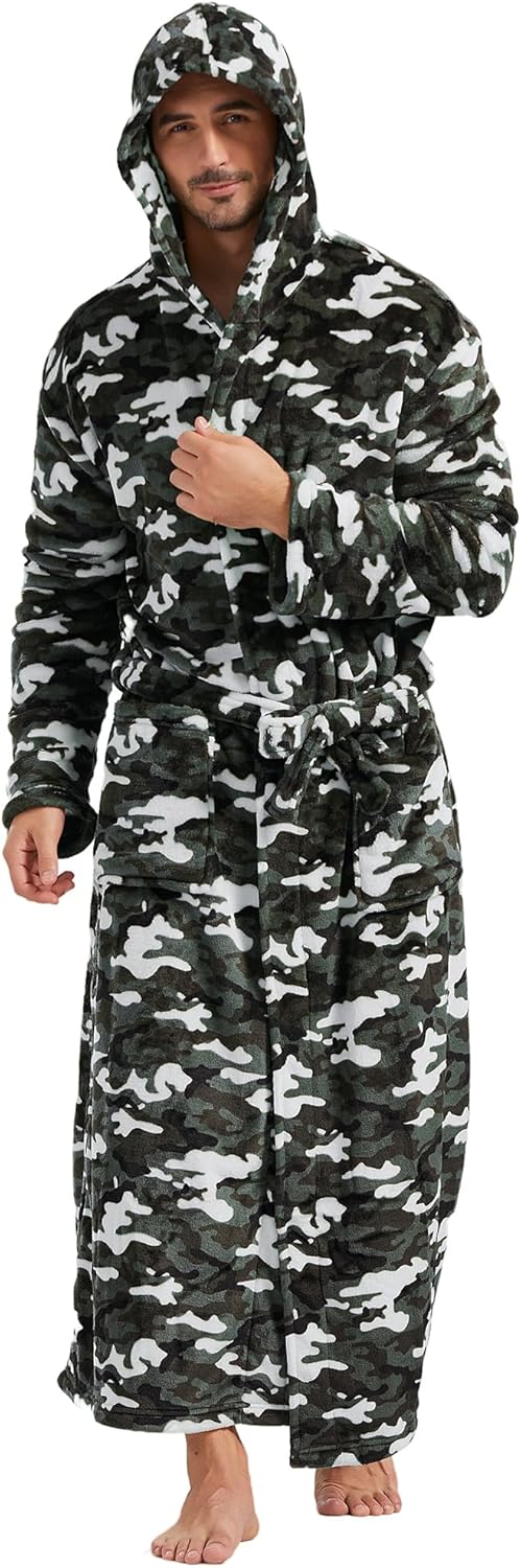 Bequemer Flanell Herren Bademantel - James