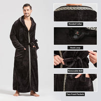 Bequemer Flanell Herren Bademantel - James