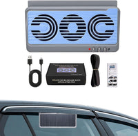 Solar Car Window Fan – Dual Airflow Ventilation System with Cooling Function – Aurovent 