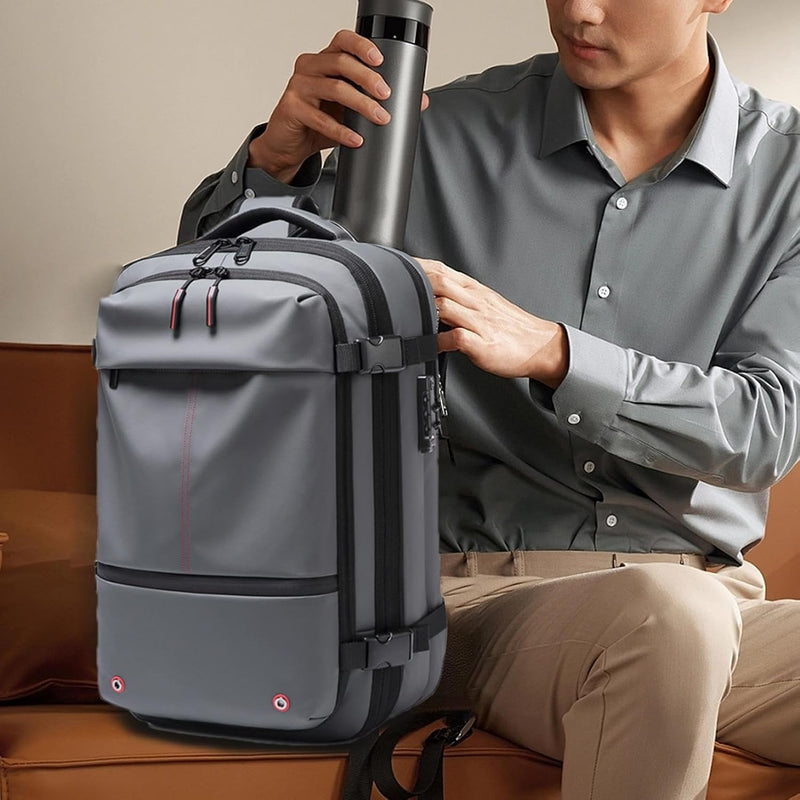 Vacuüm Rugzak – Uitbreidbare 60L Waterdichte Reisrugzak met Laptopcompartiment – Trivora