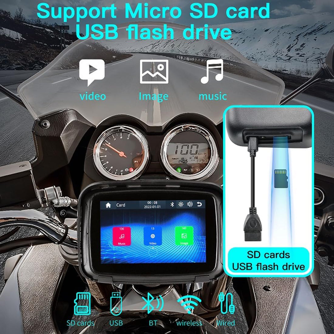 Draagbare motormonitor met 5" (12,7 cm) IPS-scherm – RideMate