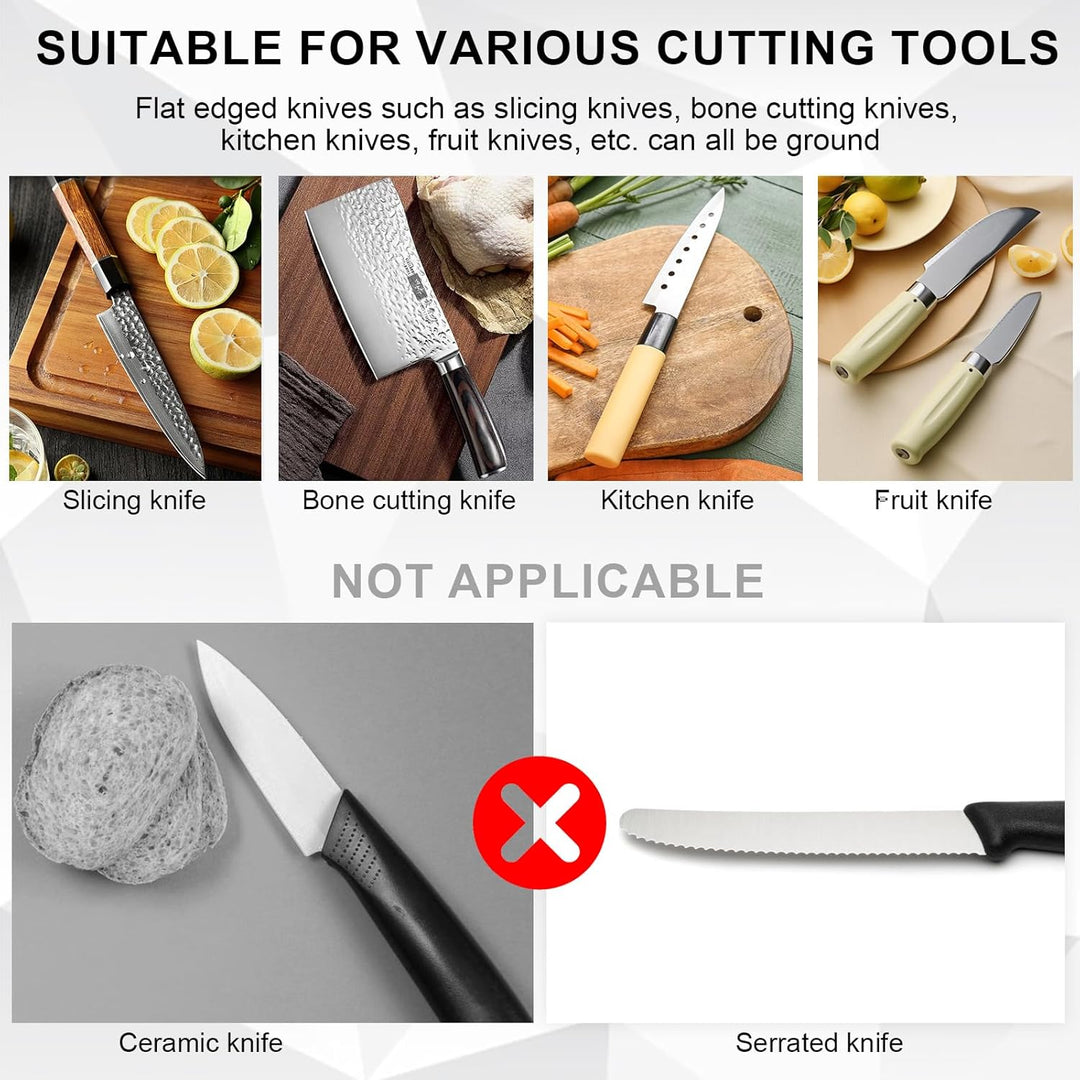 Electric knife sharpener with 3 speeds and LED display – EdgeMaster