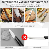 Electric knife sharpener with 3 speeds and LED display – EdgeMaster