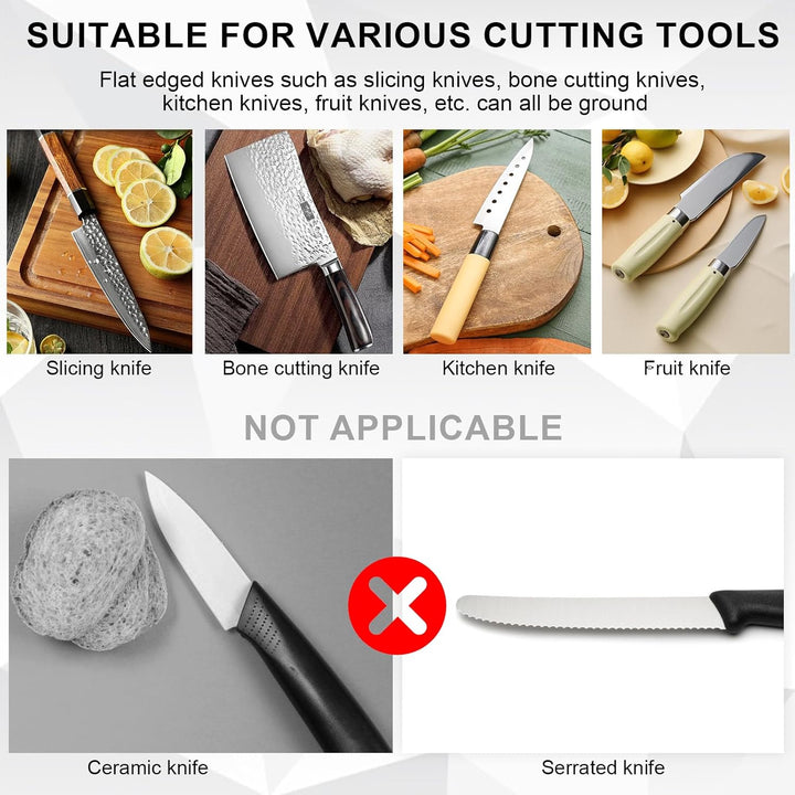 Electric knife sharpener with 3 speeds and LED display – EdgeMaster