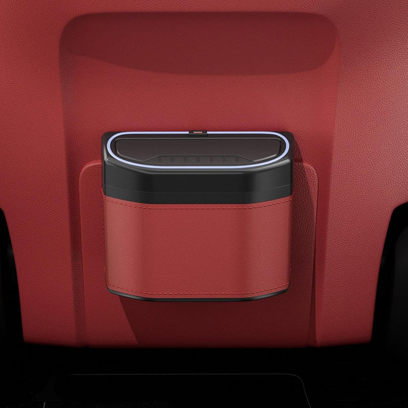 Geruchsdichter Auto-Mülleimer mit Berührungslicht – Lurevo