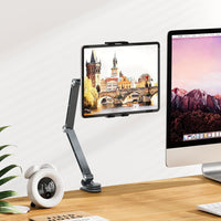 Verstelbare Aluminium Tablet Desk Stand met 360° Rotatie – Movaro