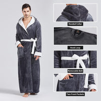 Bequemer Flanell Herren Bademantel - James