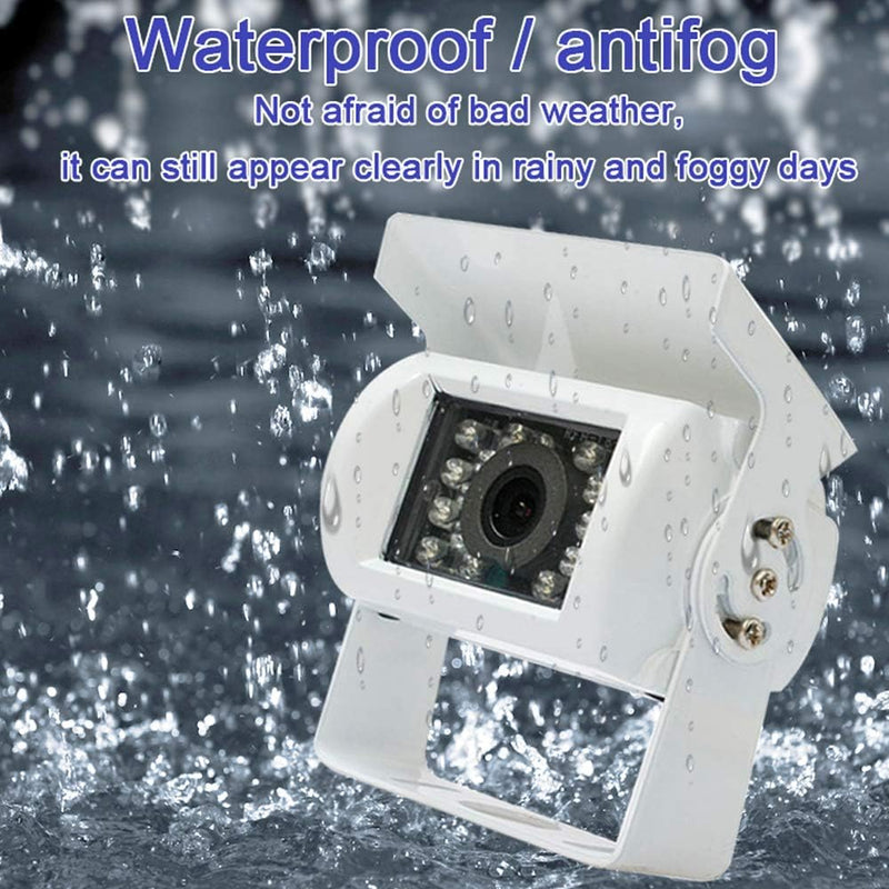Truck Rear View Camera 12V/24V with 18 LED IR Night Vision IP68 