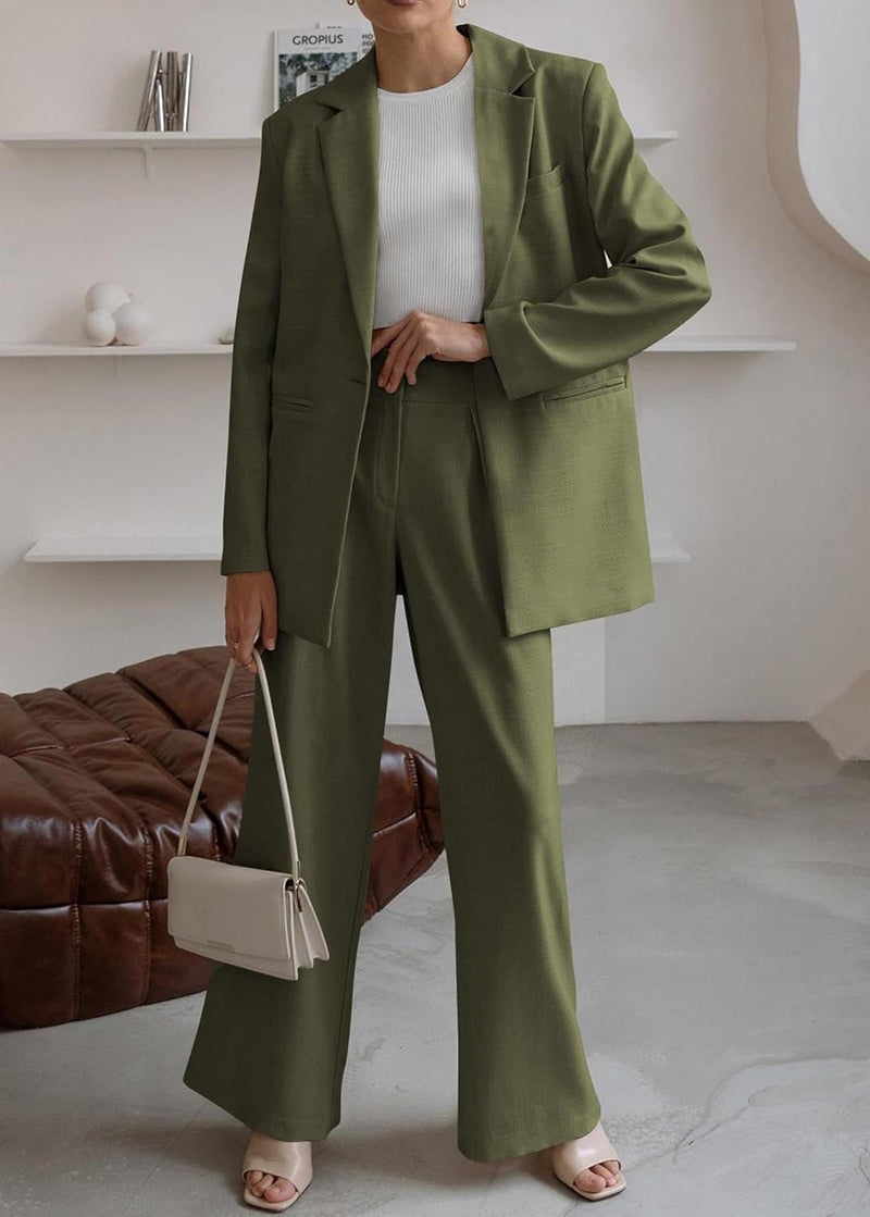 Stijlvolle Blazer en Pantalon Set - Mia