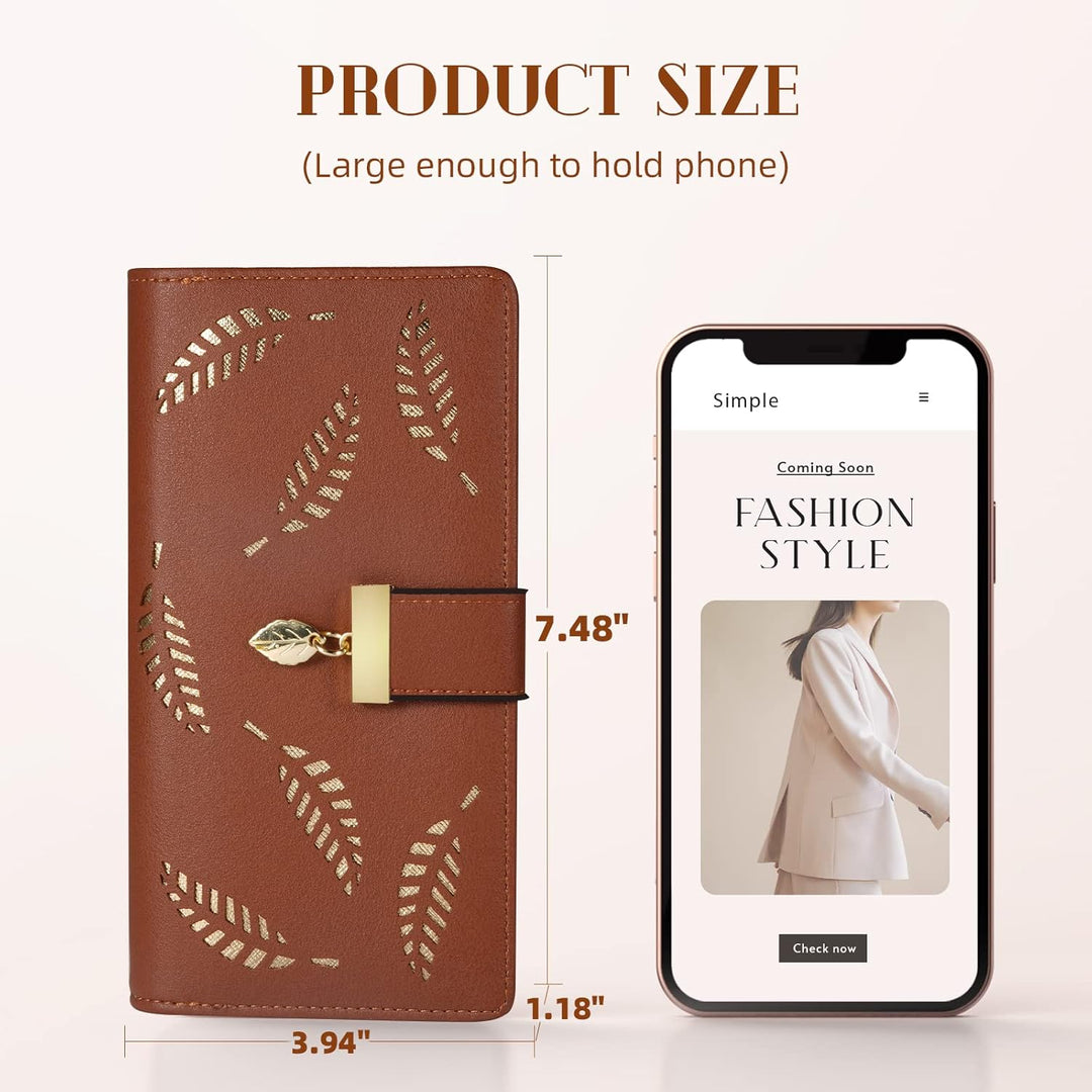Long Leaf Lederbrieftasche - Leanne