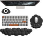 Ergonomisches Handgelenkauflagen-Set in Wolkenform mit Mauspad & Untersetzer – Zeyora