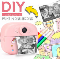 Print Kids Camera with Dual Lens, HD Video and Creative Set – Lymora