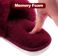 Fuzzy Slippers with Memory Foam - CloudStep