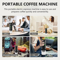 Draagbare 3-in-1 Espresso Koffiemaker met Oplaadbare Batterij – Raverno