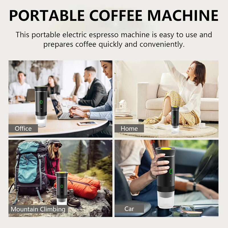 Draagbare 3-in-1 Espresso Koffiemaker met Oplaadbare Batterij – Raverno