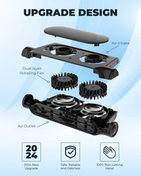 3 Speed ​​USB Car Cooling Fan &amp; Headrest Mount – AutoBreeze