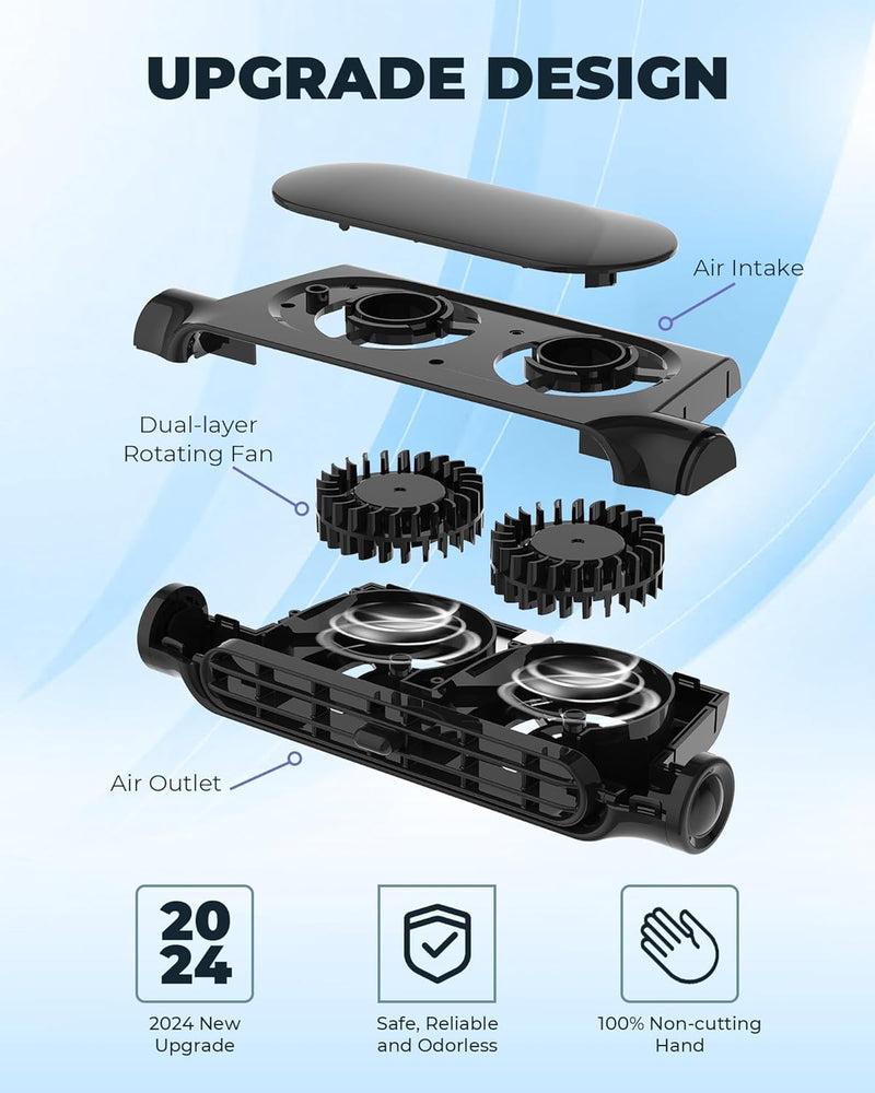 3 Speed ​​USB Car Cooling Fan &amp; Headrest Mount – AutoBreeze