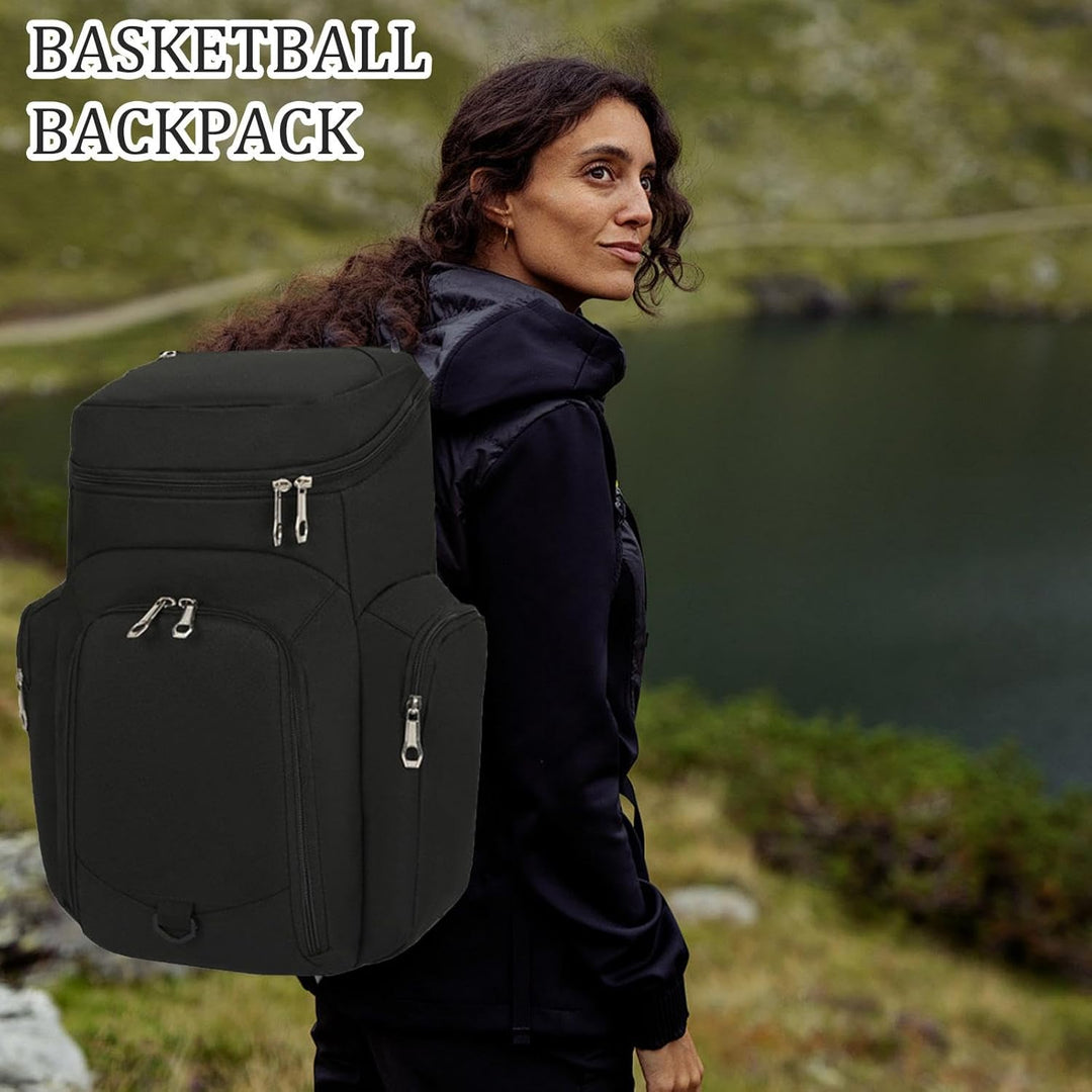 Men's Basketball Backpack - Large 30L Sports Bag with Waterproof Base - Draycor 