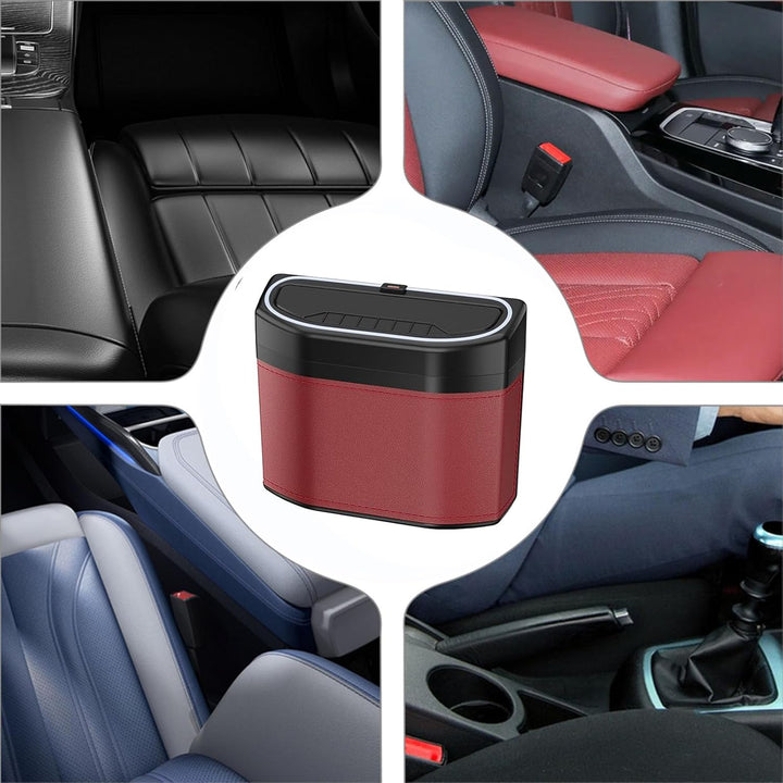 Geruchsdichter Auto-Mülleimer mit Berührungslicht – Lurevo
