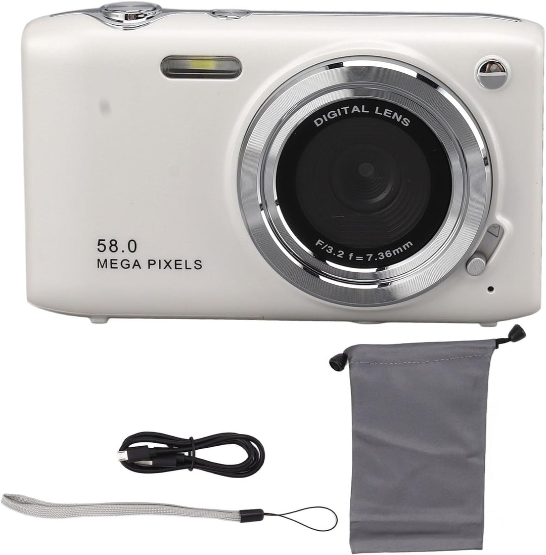 4K Compact Digitale Camera met 58MP Foto's en 16X Zoom – Lumora