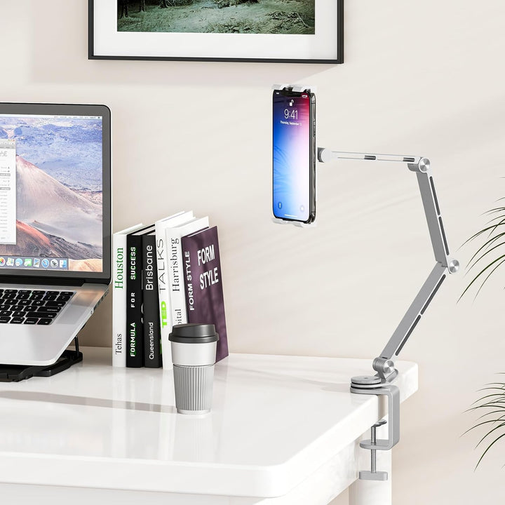 Verstelbare Aluminium Tablet Desk Stand met 360° Rotatie – Movaro