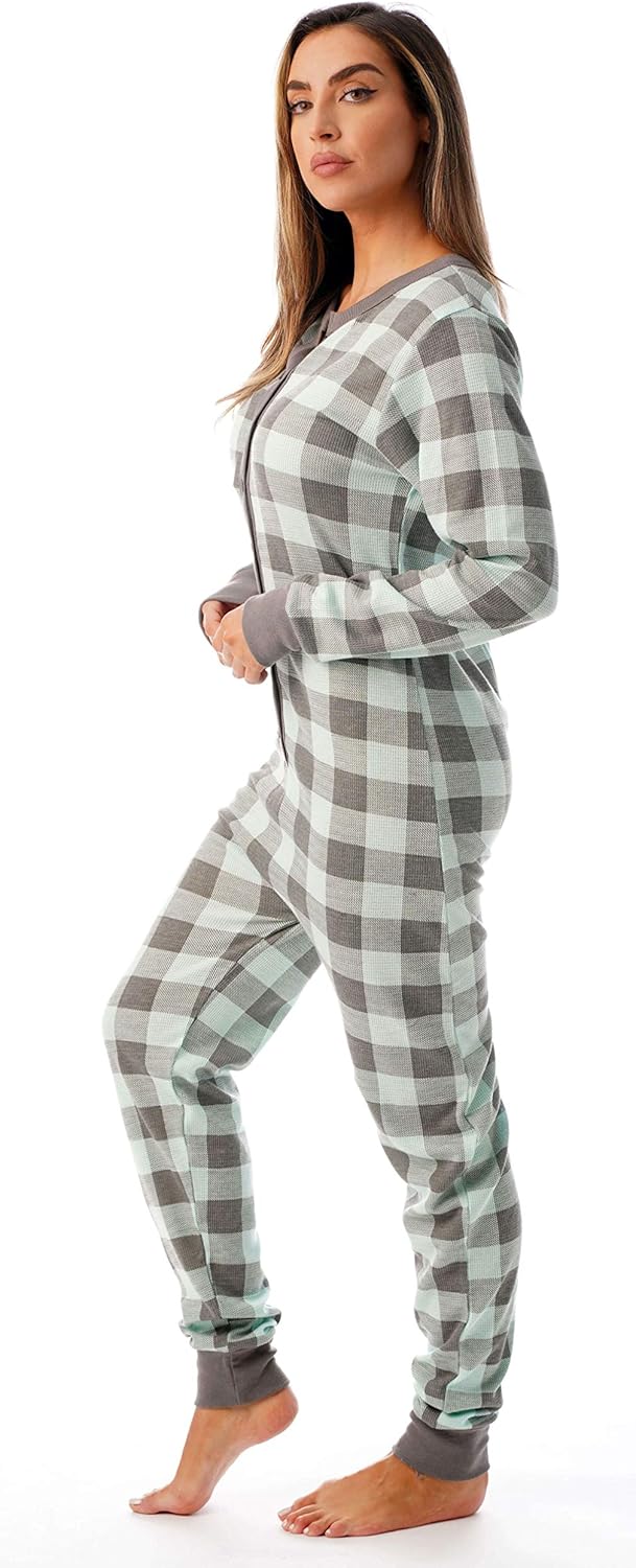 Thermo-Onesie mit Rundhalsausschnitt - CozyPlaid