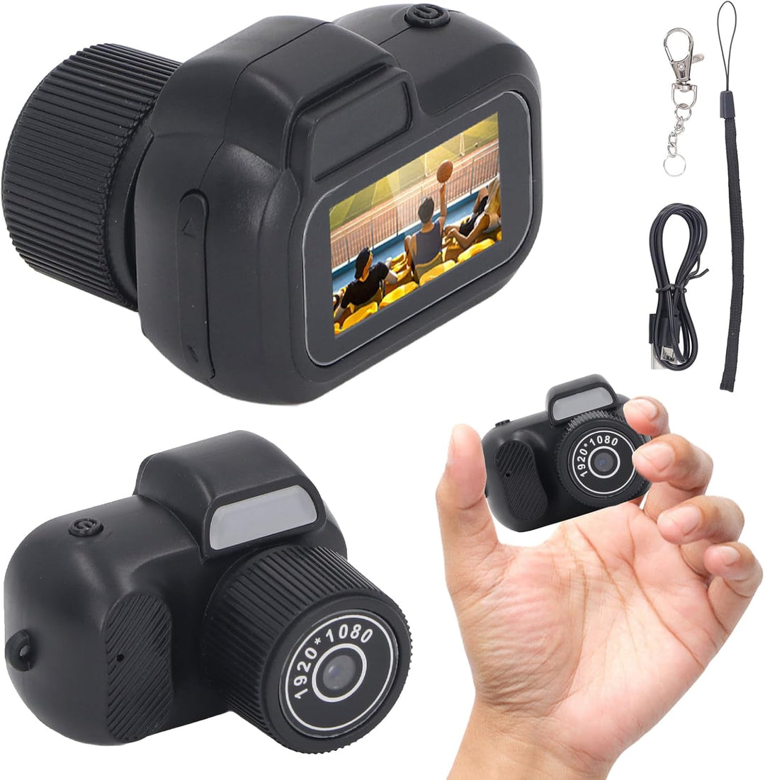Mini-Digitalkamera mit 1080P-Farbdisplay und 100 Minuten Akkulaufzeit – Lurevo