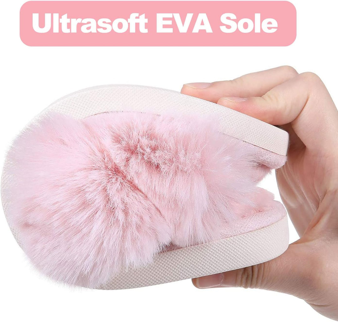 Fuzzy Slippers with Memory Foam - CloudStep