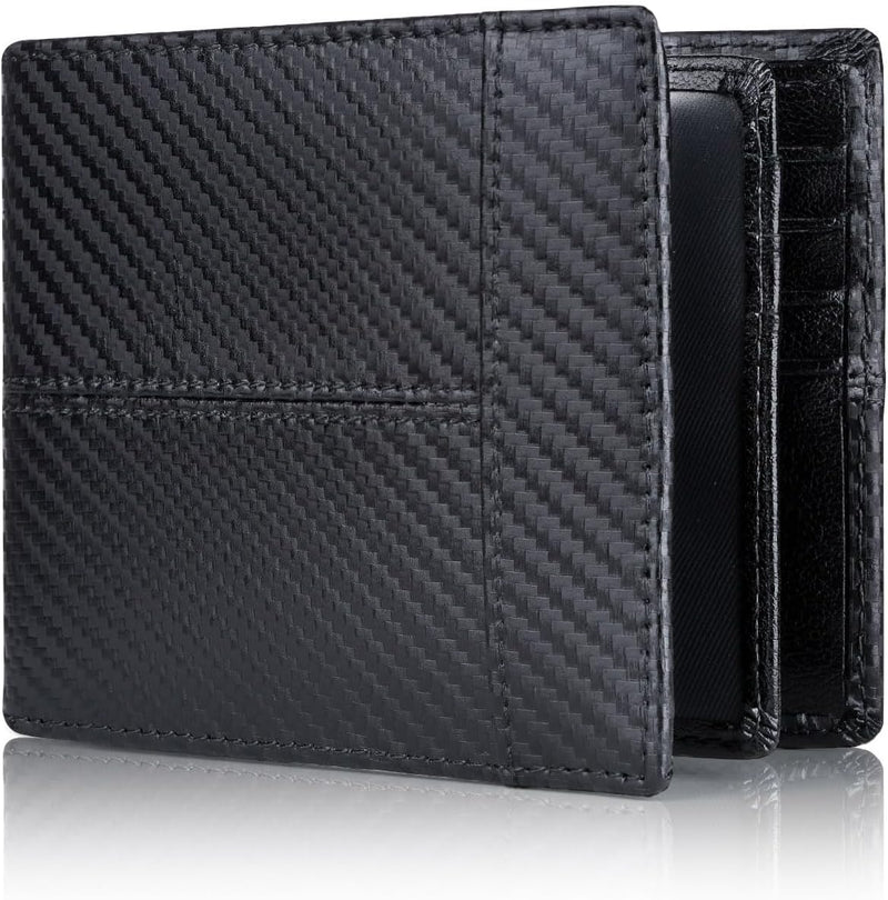 Premium RFID-Blocking Leather Bifold Wallet for Men - SlimArmor