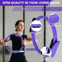9-piece home Pilates set with ring, ball, bands and non-slip socks