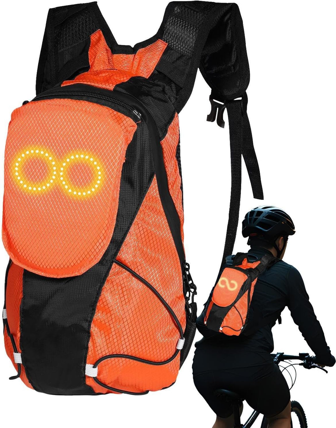 LED Motorfietsrugzak – Luminescente Veiligheidstas voor Buiten- en Nachtfietsen – Lumaro