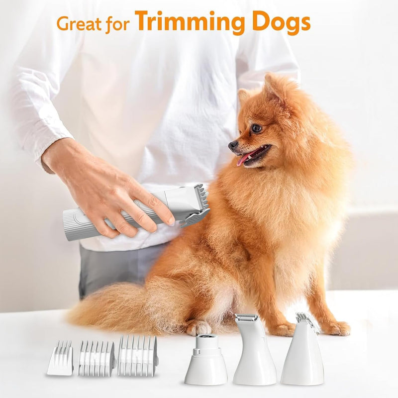 4-in-1 Cordless Pet Grooming Kit with Nail File – Velporo