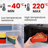 Reusable Pizza Storage Container with 2 Trays – SliceSafe