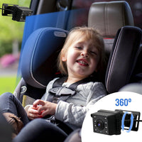 Baby car mirror with 1080P camera &amp; 4.3'' screen – Solvian 