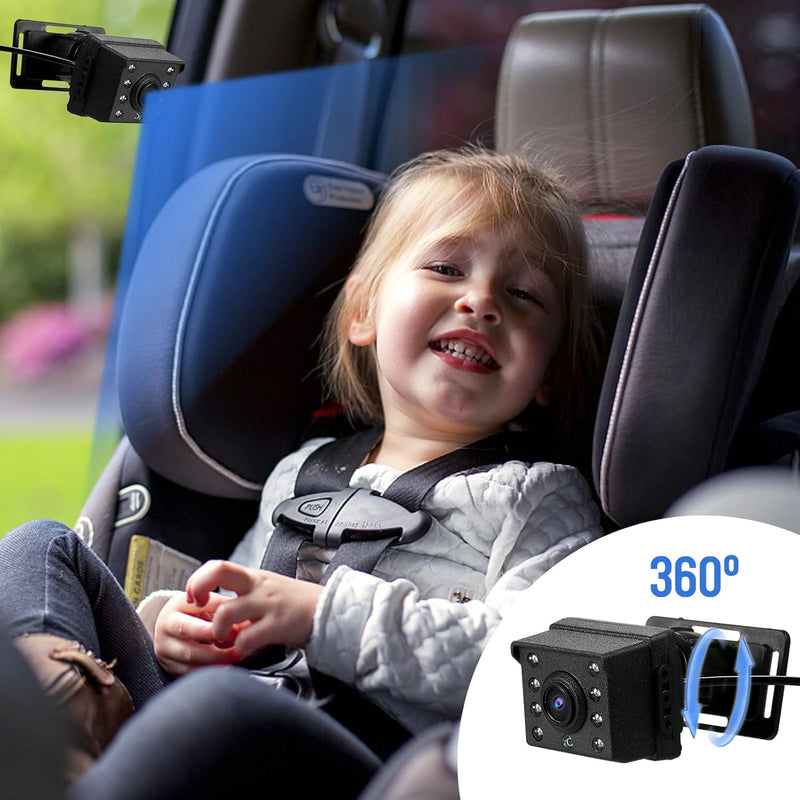 Baby car mirror with 1080P camera &amp; 4.3'' screen – Solvian 