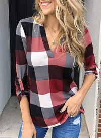 Stilvolle Casual Kariertes Damenhemd - Lara
