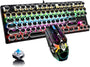 Mechanische 87-Tasten-Gaming-Tastatur mit RGB-Hintergrundbeleuchtung und blauen Schaltern