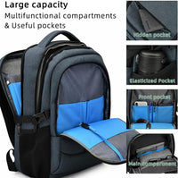 Waterproof Travel Laptop Backpack with USB Charging Port