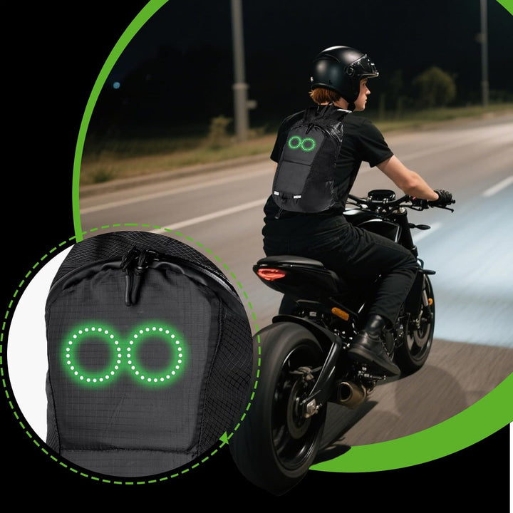 LED Reisrugzak – Waterdichte Lichtgevende Rugzak met Muziekresponsieve Verlichting – Nexora