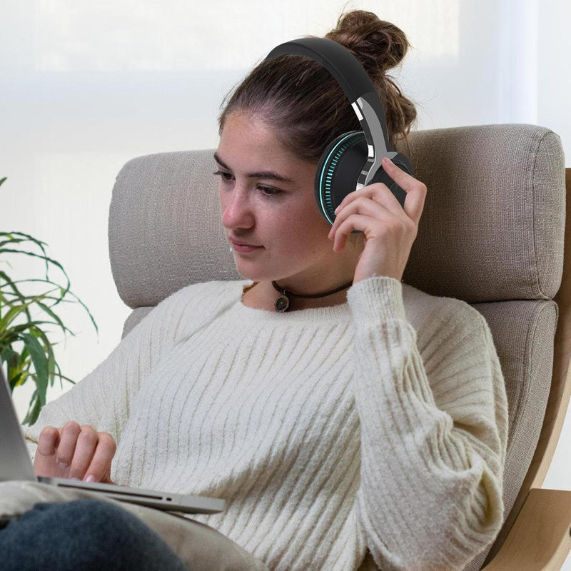 Vouwbare Draadloze Koptelefoon met RGB Lichten – Sonvix